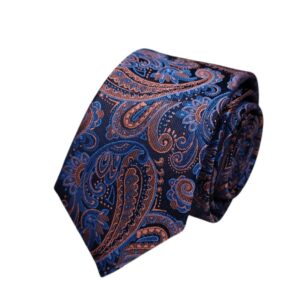 Ensemble cravate et pochette motif paisley