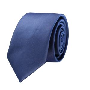 Ensemble cravate et pochette slim bleu